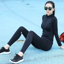 Lipoon Yoga Suit Womens Autumn Money Long Sleeve Morning Running Professional Sports Net Red Fitness Room Speed Dry Jersey Slim Fit