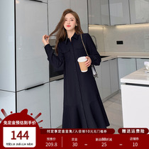 (2 24 new items pre-sold) paid for the payment of the gold-free) blue-language womens dress temperament shirt with dress