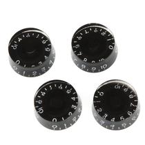 4PCS Black Speed Knobs Volume Tone Control Buttons Replaceme