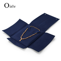 Multi-treasure High-end Portable Folding Press Buckle Jewels Jewelry Collection Bag Necklace Containing a look at Jewelry Bag