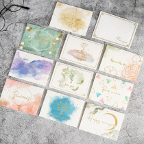 ins water ink wind folio style holiday universal birthday cute blessing blessing folio small card greeting card envelope