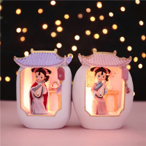 Palace Gege creative design night light Tanabata ancient style Hanfu doll ornaments girl heart room decoration gift