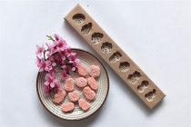 Hand carved wooden card flower Mung bean cake Pumpkin cake Tanabata Qiaoguo pasta baby biscuit mini mold