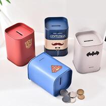 I want to reward the piggy bank savings pot Net red creative personality multi-function pen holder student tinplate box small