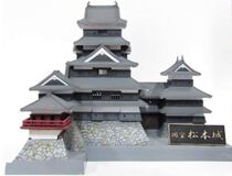 Japanese original hand-inserted national treasure Matsumoto City model tenon and Tenon wooden structure art crafts