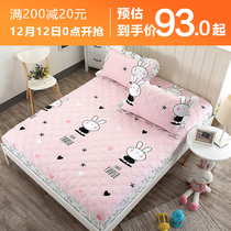 Tatami bed sheet cotton thickened padded cotton non-slip single piece childrens thin mattress cover custom-made custom size custom