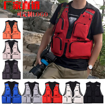 Outdoor photography vest male fishing vest multi-pocket wedding director advertising vest