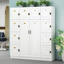 New wardrobe wooden hairdressing shop storage cabinet staff Cabinet beauty salon gym storage wardrobe yoga studio lockers
