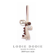 Cute little dinosaur car keychain pendant Korean creative gift cartoon key ring hanging chain bag hanging decoration female