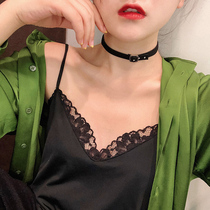 Black velvet leather choker women short neckband collar Net red ins cool collar choker necklace neck jewelry