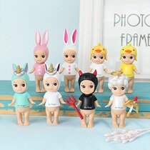 Bake cake decoration angel demon unicorn rabbit Angel Cupid baby dessert doll ornaments