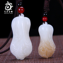 Xinjiang Hetian Jade sheep jade cabbage pendant mens jade pendant necklace Jade