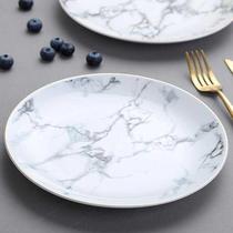nordic steak plate marble plate home dish-