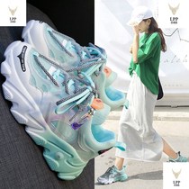 Daddy shoes 2020 spring new summer Joker net gauze hollow sports casual shoes womens ins tide single shoes