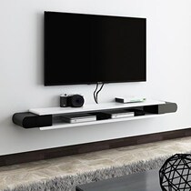 Living room Wall-mounted simple TV cabinet Small apartment bedroom room partition Wall set-top box shelf Wall shelf
