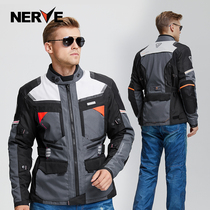NERVE motorcycle riding suit thickened mens motorcycle racing waterproof motorcycle travel anti-fall warm winter rally suit