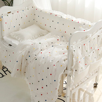 Xuanle words bedwall custom baby bedding cotton removable four seasons universal newborn anti-collision kit