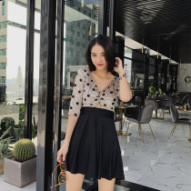 2020 New Big Code Display Slim Swimsuit Woman Fat mm200 Catty Conserved One-piece Dress Swimsuit Spa