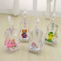 With lamp into oil cartoon violin ornaments student office exquisite small jewelry acrylic decoration students