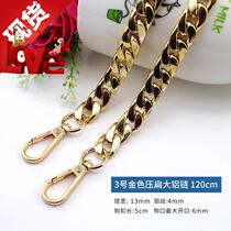  Womens bag hanging iron chain Portable lanyard Non-fading bag with strip adjustment chain chain extension chain Flat chain with