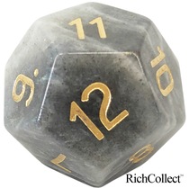 D12 natural lagstone 12-sided Crystal digital dice color to enhance vitality and physical endurance
