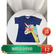 Girls summer clothes 2020 new children cotton short sleeve T-shirt cute unicorn baby half sleeve foreign trade childrens clothing