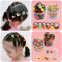 Baby za hair rubber band without injury hair head rope high elastic hair rope child hair adorned head flower girl hair ring head decoration