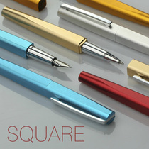 Simple creative designer metal signature pen original imported refill ball pen German ink absorber Ink ink fountain pen for male and female friends birthday gift Graduation souvenir