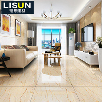 Living room floor tile negative ion through marble tile 800*800 Sofitel Gold Anti-fouling non-slip wear-resistant