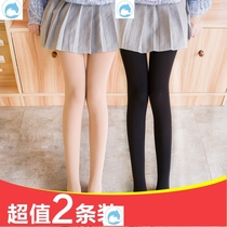Junior high school students multi-color foot flesh color summer children running cute one-piece socks stockings women thin spring and autumn sexy