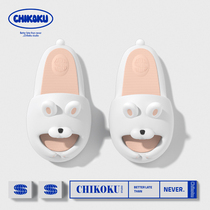 chikoku maiden heart small xenon powder rabbit slippers female summer indoor home anti-slip antibacterial two-color sandal slippers