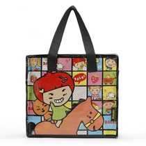 Lunch Bag Lunchbox Bag Waterproof Zipped Lunch Bag Children Cartoon Small Hand Bag Beach Bag Woven Carry-on Bags