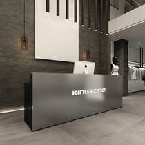 Simple modern stainless steel cashier clothing store shop small counter restaurant bar table Beauty Salon reception desk