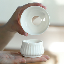 Chamfong Ceramic Tea Drain Group Tea Filter Tea Filter Filter Screen Funnel Tea Sepp Tea Sepp Tea Accessories Tea Accessories