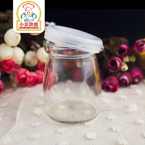 Pudding mold transparent glass baby bottle with lid thick pudding cup mousse cup mousse cup jelly cup yogurt cup