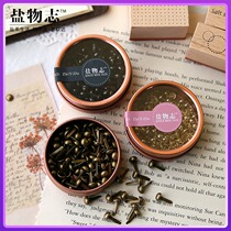 Controlled hand account mushroom nail foot nail Retro gold bronze hand account DIY special accessories small card foot nail