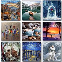 Animal Painting By Numbers Landscape Set Acrylic Paint DIY