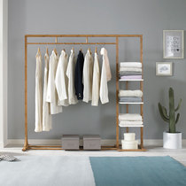Household hangers floor-to-ceiling bedroom single-pole Hanger Fashion and simple Japanese cool clothes rack drying rack economic coat rack