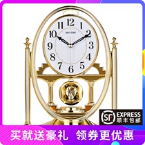 Japan Lisheng watch living room modern simple creative desk clock Bedroom European mute pendulum bedside clock CRP609