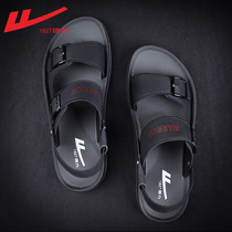 Pull back sandals men 2021 new summer mens dual-use slippers men outdoor leather sandals men casual beach shoes men