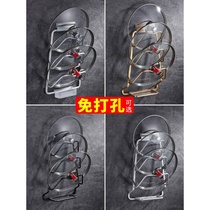 Rack wall-mounted kitchen containing supplies shelving with water-containing household hanging for cutting board with perforated lid