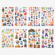 INS Korean cute mini stickers can be moved without trace stickers hand account mobile phone DIY decorative stickers chasing star small card stickers