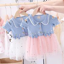 6 girls Summer Dress 1 princess dress 2021 New 3 baby baby childrens clothing summer dress