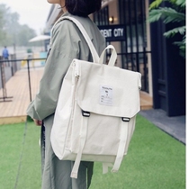 2020 new wild female Korean version of literature and art backpack Junior high school and high school students literature and art backpack female canvas school bag