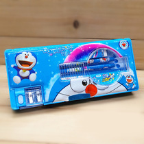 New cartoon multifunction double-sided magnetic lead pencil case Student creative pencil case suit holiday gift