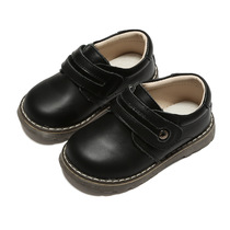 Yinglun College Wind in Children j Kindergarten Orthodress Shoes Genuine Leather College 13-24 5cm Magic Sticker