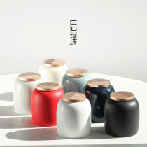 Ya Wutang ceramic tea jar small mini sealed jar portable storage tank powder box tea pot home