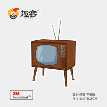TV illustration sticker mobile phone notebook tablet decoration sticker trolley case skateboard diving waterproof without trace sticker