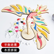 Balance Eagle handmade diy creative technology Gimm student Adult Coloring Toy desktop ornaments