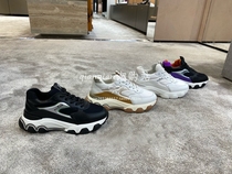 HOGAN womens shoes Zhao Lusi the same cat claw shoes thick bottom heightening sneakers leather color matching muffin casual shoes